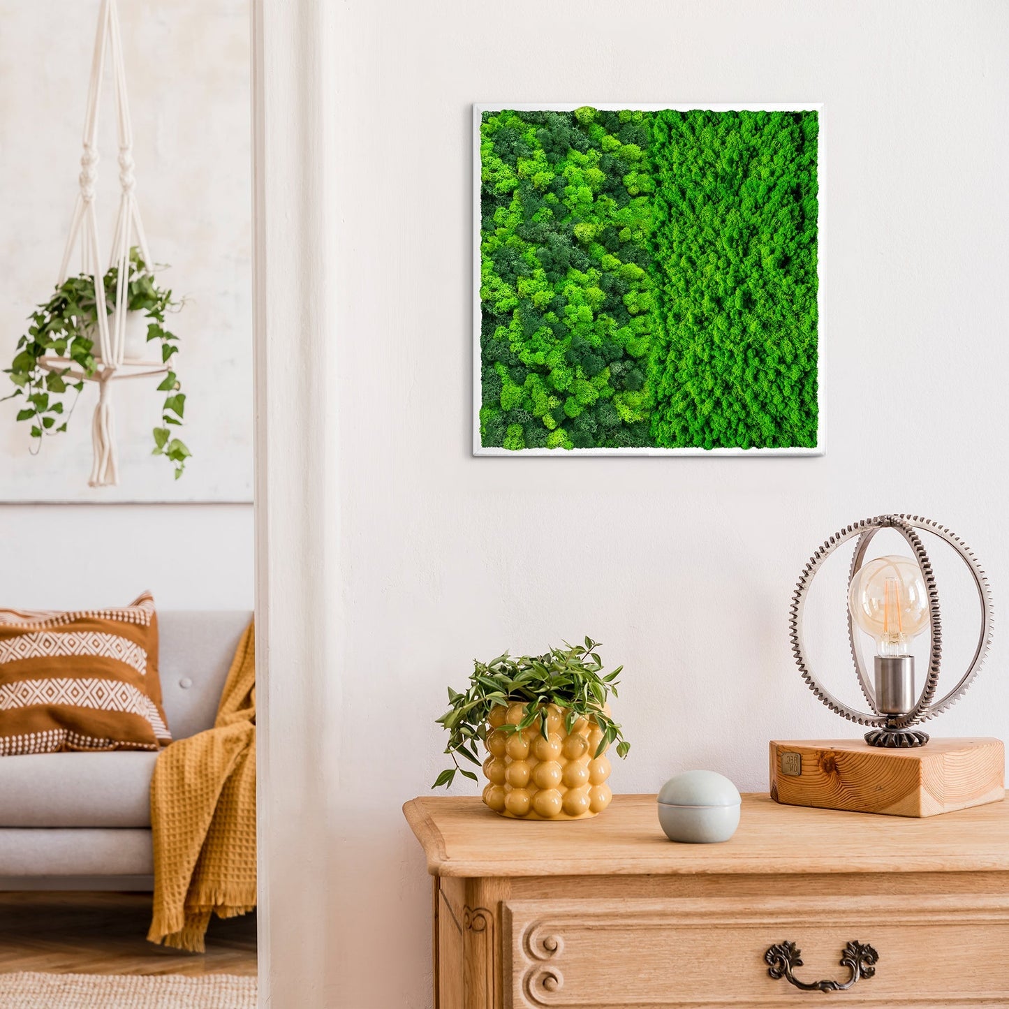 Half Moss Art Square Frame