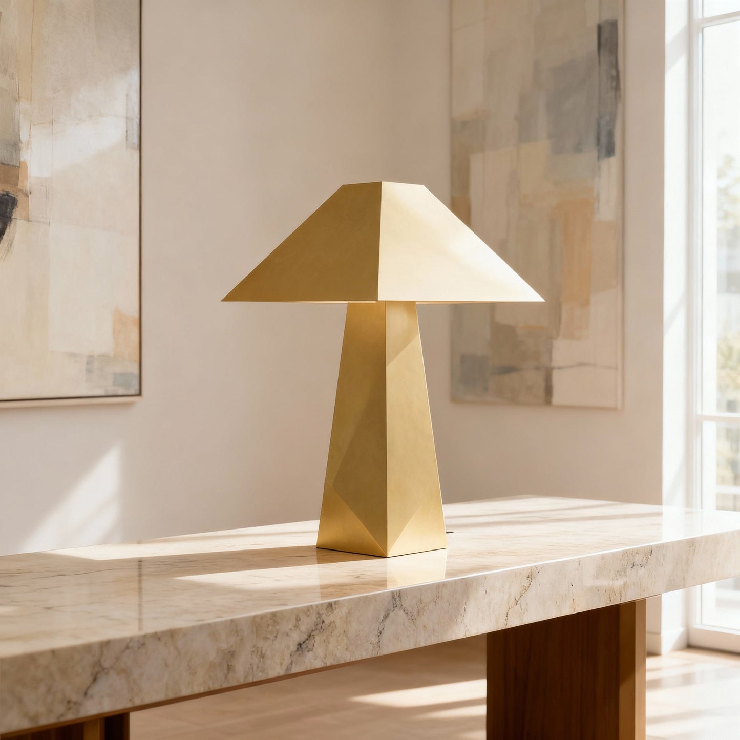 Pyramid Table Lamp
