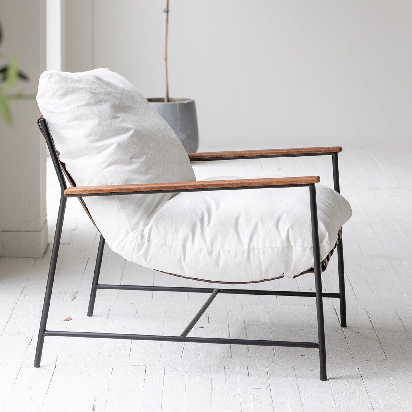 Japanese Down Filled Feather Lounge Chair