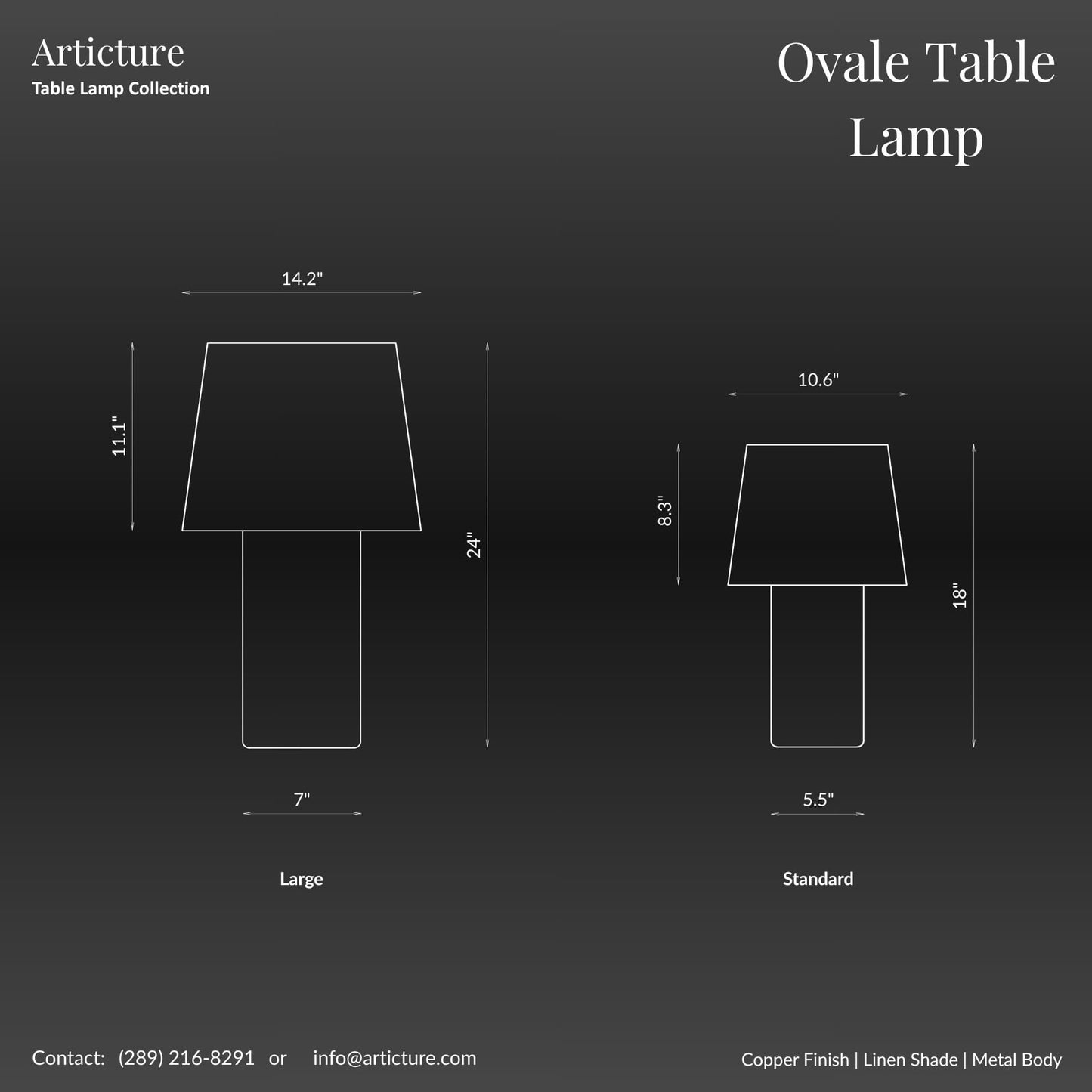 Ovale Table Lamp