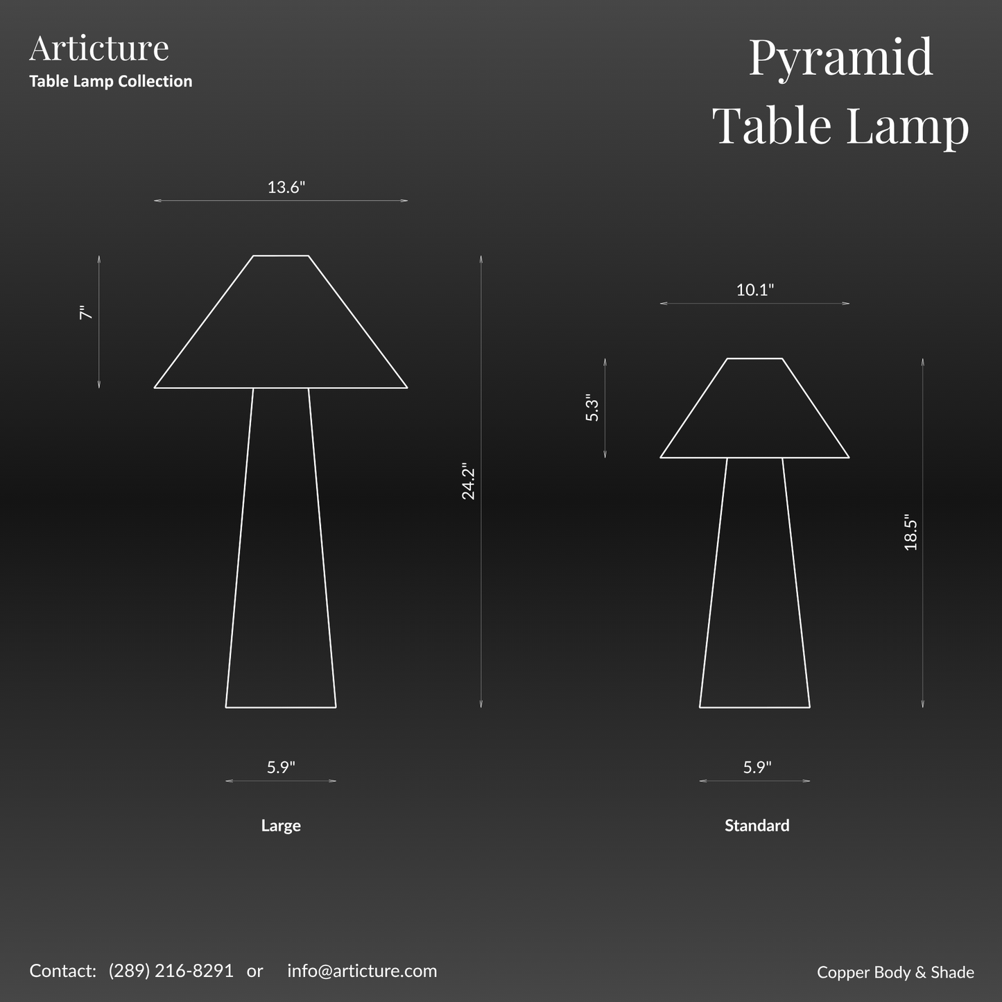 Pyramid Table Lamp