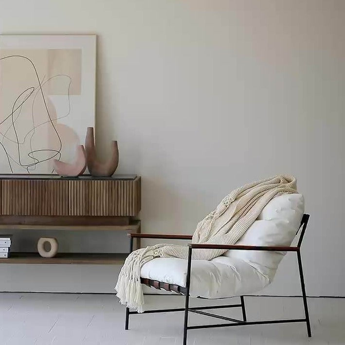 Japanese Down Filled Feather Lounge Chair