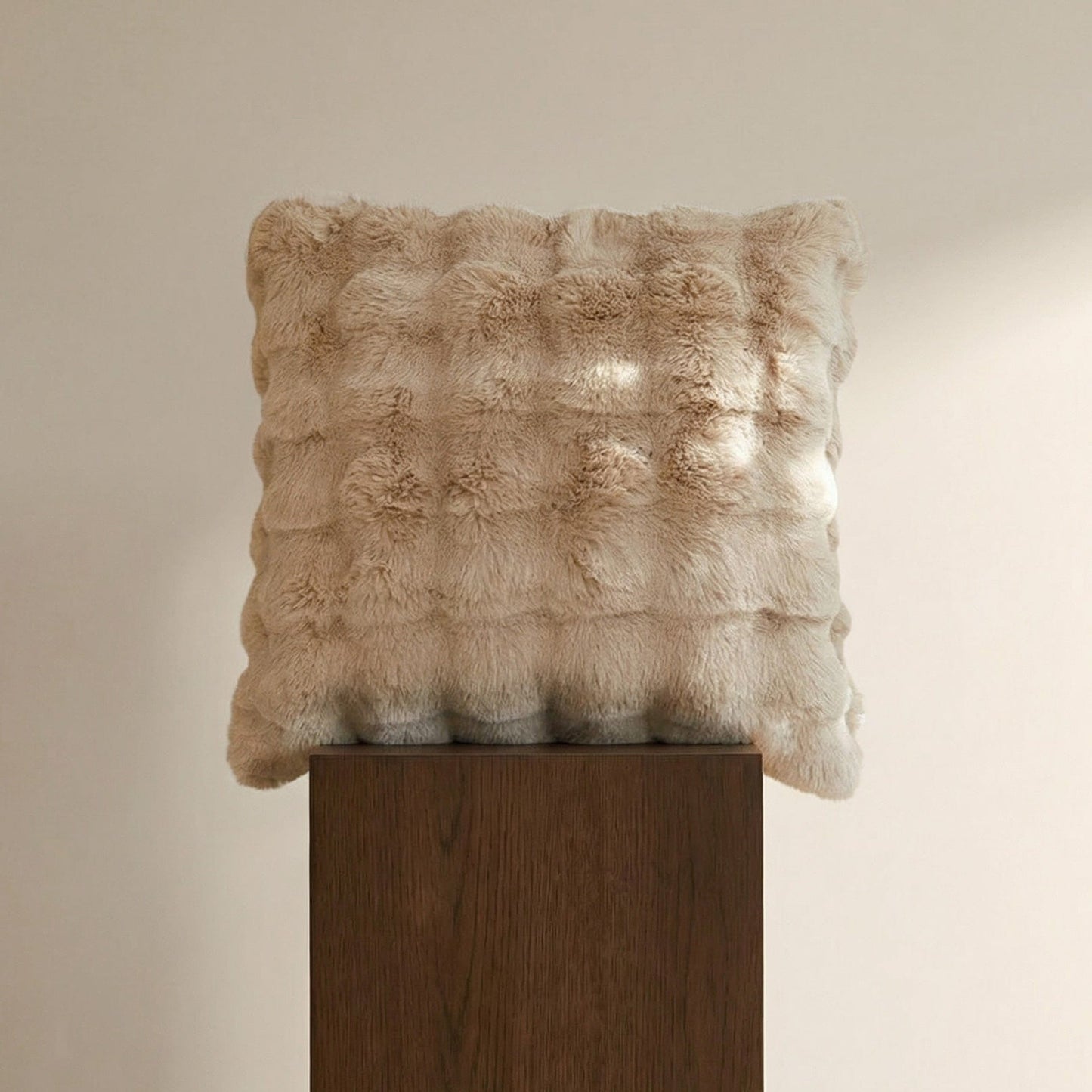 Rabbit Faux-Fur Pillow