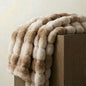 Tie Dye Rabbit Faux-Fur Blanket Throw