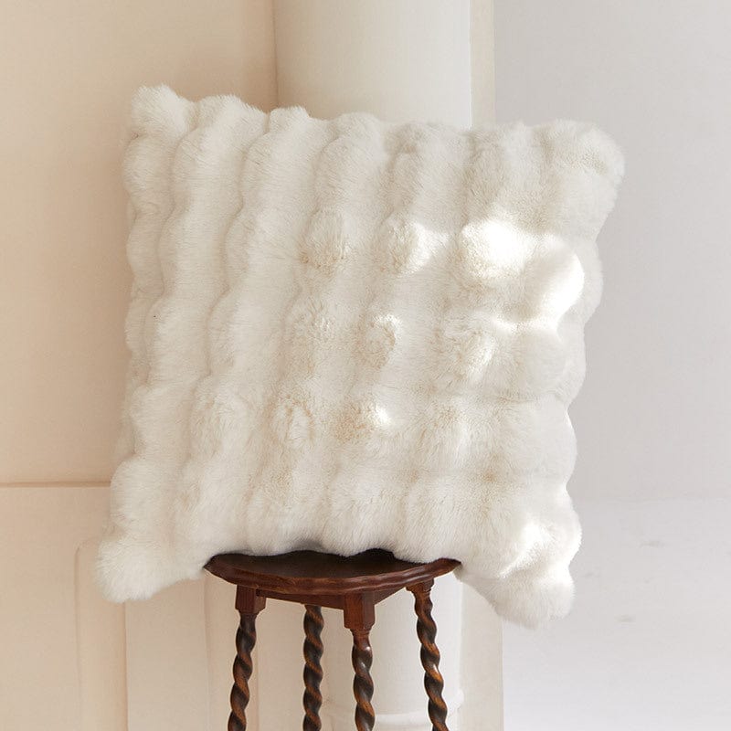 Rabbit Faux-Fur Pillow